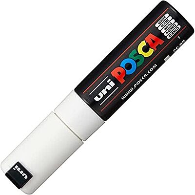 PC8K.1 MITSUBISHI UNI POSCA MARKER, 8K, WHITE PC8K.1 MITSUBISHI UNI POSCA MARKER, 8K, WHITE