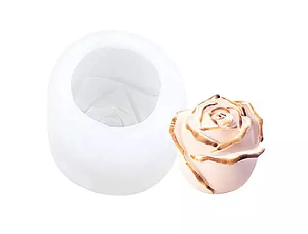Silicon Mold Candle Rose Bud - Small - S