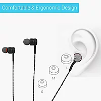 Portronics Conch Gama – Wired Earphones | Tangle-Free Cable, Comfortable & High-Quality Sound