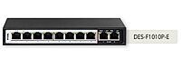 D-Link 10-Port Gigabit DES-F1010P-E PoE Switch with 8 Long Reach 250M PoE Ports and 2 Uplink Ports