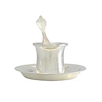 Sterling Silver Pancha Pathira with Plate Utharani Spoon with Thali panchapatra Panchamrutha Set