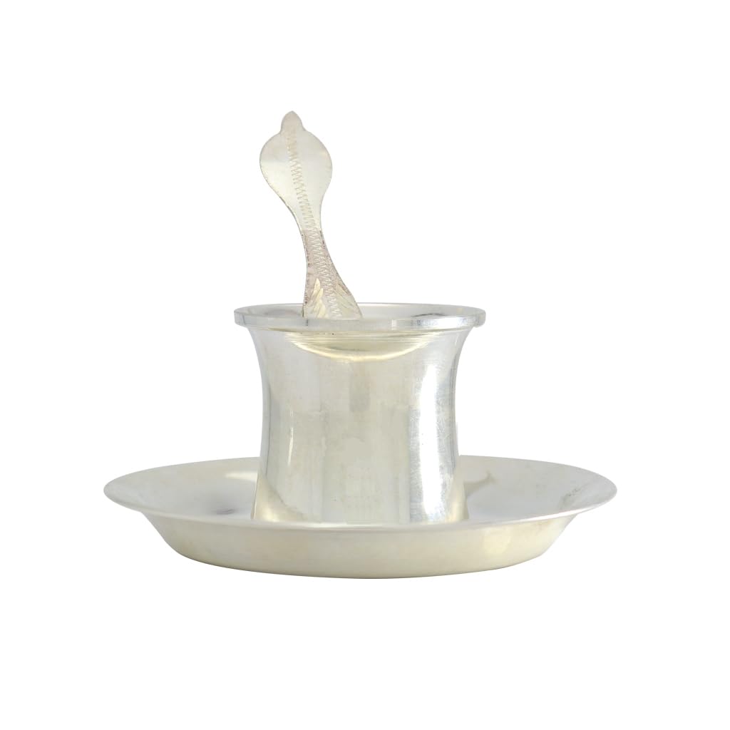 Sterling Silver Pancha Pathira with Plate Utharani Spoon with Thali panchapatra Panchamrutha Set