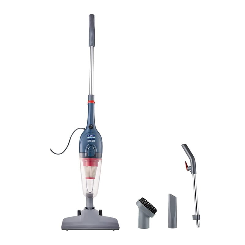 KENT Storm Vacuum Cleaner 600W Cyclone5 Technology and HEPA Filter Bagless Design Ideal for Floors, Curtains, Carpets, Sofa Grey