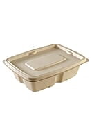 Bamboo Bagasse Rectangle Container With Lid