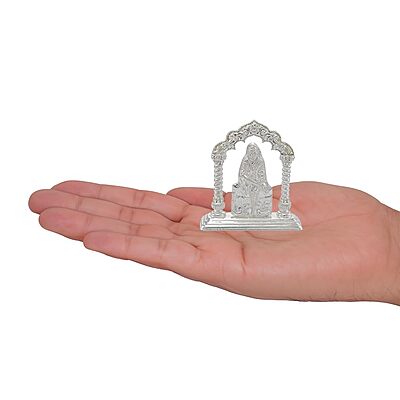 Silver Lord Saibaba Idol