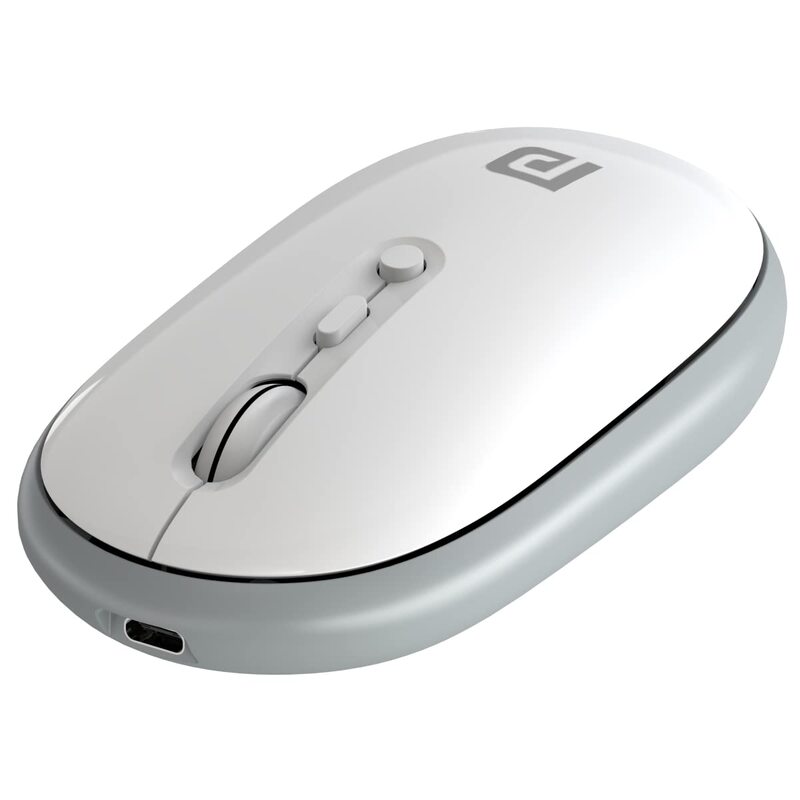 Portronics Toad II Grey – A versatile dual mode wireless mouse that connects via Bluetooth or USB receiver. Ergonomic design, smooth tracking, and long battery life make it perfect for work or play.