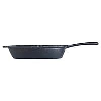 Wonderchef Forza Cast-iron 26 cm Grill Pan, Pre-Seasoned Cookware, Induction Friendly, 3.8 mm
