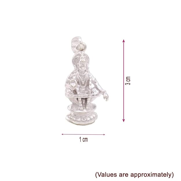 Silver Iyyappan Pendent/Dollar for Men and Women