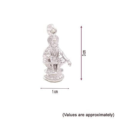 Silver Iyyappan Pendent/Dollar for Men and Women Silver Iyyappan Pendent/Dollar for Men and Women