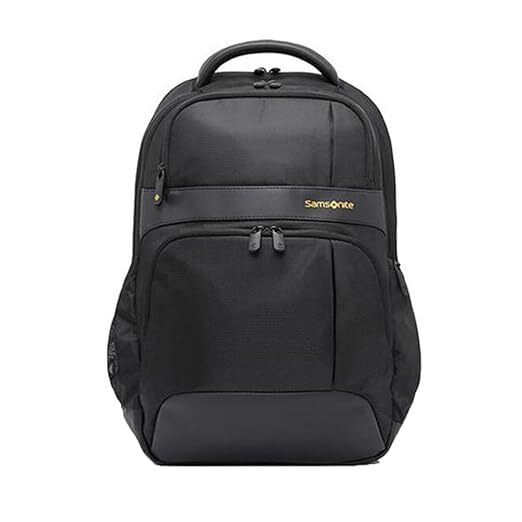 Samsonite Ikonn Eco BP III Laptop Backpack – Polyester | Office & Travel Use | Black