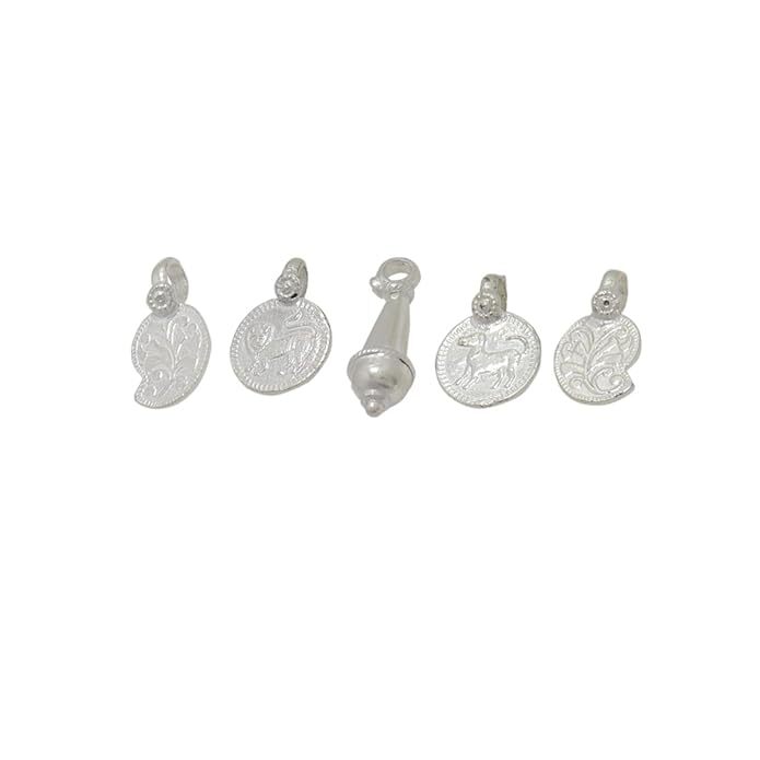 Silver Thambi thozhan Set (Hip Chain Pendants) for baby