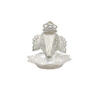Sterling Silver Chakra Incense Holder | Chandi Chakram Pooja Dhoop Stand