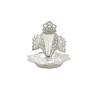 Sterling Silver Chakra Incense Holder | Chandi Chakram Pooja Dhoop Stand