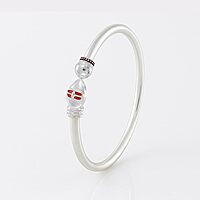 Sterling Silver Handmade Adjustable Vel Kada For Mens |Gifting for Birthday Valentines Day Wedding Anniversary Husband | Lightweight Design | Adjustable