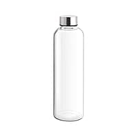 Treo by Milton Clarion Borosilicate Glass Fridge Water Bottle with Leak-Proof Airtight Stainless Steel Lid, 760 ml