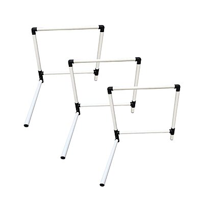 VAYU Adjustible Hurdle (21 inches to 36 inches) Professional Training for Seniors (Set of 3)