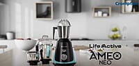 Crompton Ameo Neo 750 Watt Mixer Grinder with MaxiGrind and Motor Vent-X Technology