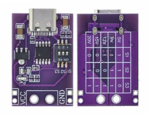 USB QC/PD/AFC Trigger-Decoy Board Module - Fast Charging Protocol Emulator for Mobile Devices