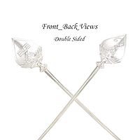 Sterling Silver Murugan Om Vel for Pooja