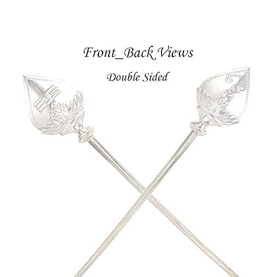 Sterling Silver Murugan Om Vel for Pooja