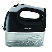 Borosil Smartmix 300-Watt Hand Mixer, Black