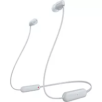 Sony WI-C100 Wireless Neckband – Deep Bass | 25H Battery | DSEE | Splash Proof