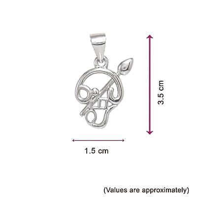 Silver Vel Pendant | 925 silver Lord Murugan OM Pendant Silver Vel Pendant | 925 silver Lord Murugan OM Pendant