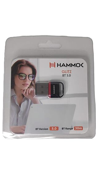 HAMMOK Glitz Universal Dongle BT 5.0 Adapter Enjoy seamless wireless connectivity with high-speed data transfer,