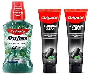 Colgate Charcoal Clean Toothpaste FAMILY PACK 2N/120g