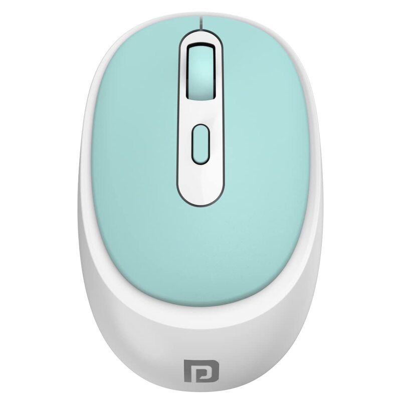 Portronics Toad 27: Blue Wireless Mouse with Silent Clicks, ergonomic design, 2.4GHz connectivity, long battery life, perfect for quiet environments, compatible with multiple devices.