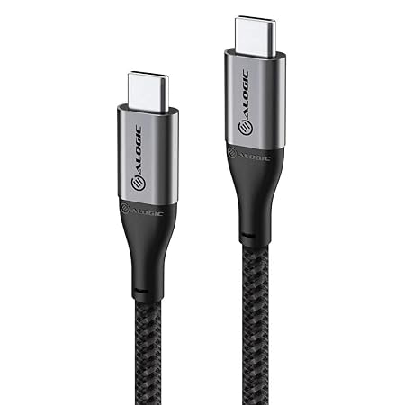 ALOGIC Super Ultra USB 2.0 USB-C to USB-C Cable - 30cm – 5A/480Mbps – Space Grey | ULCC2030-SGR