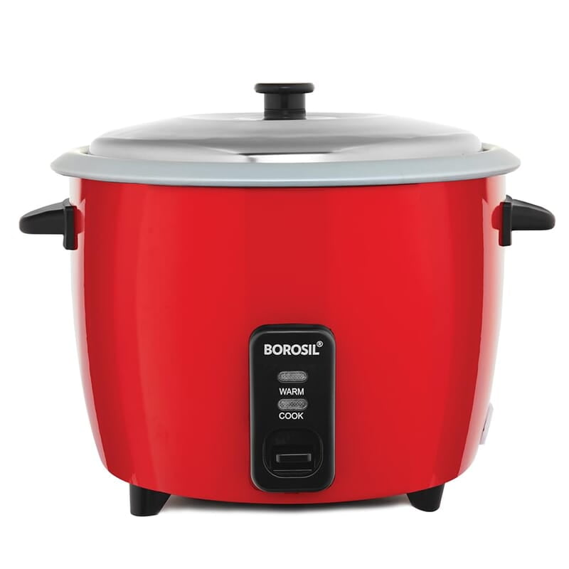 Borosil Pronto 1 L Electric Rice Cooker with Single Pot | 400W, Keep Warm Feature with Indicator Display, Anti Skid Rubber Feet | Cook & Boil Noodles, Rice, Upma, Idli, Dhokla | 2 Years Warranty
