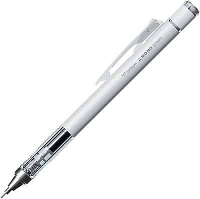 TOMBOW MECH PENCIL 0.5MM - DPB 141 MONO GRAPH WHITE