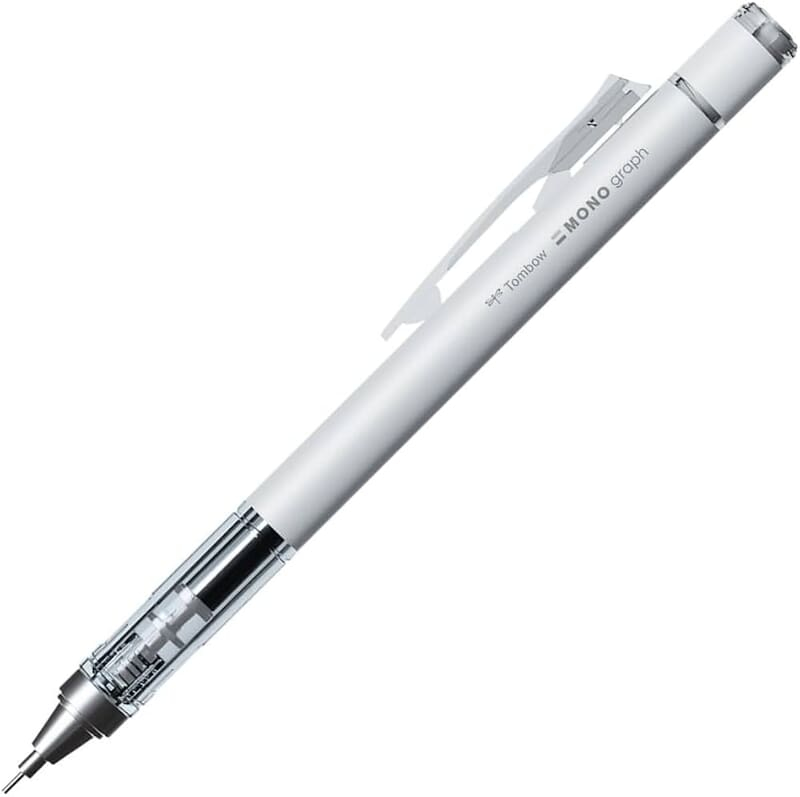TOMBOW MECH PENCIL 0.5MM - DPB 141 MONO GRAPH WHITE