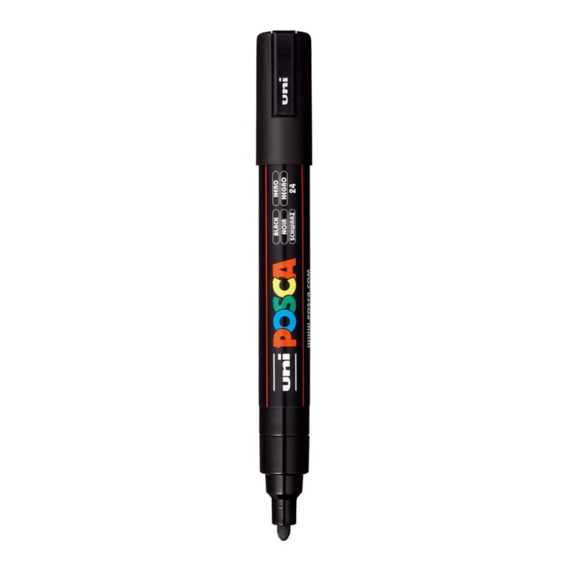 UNI POSCA MARKER - 5m BLACK UNI POSCA MARKER - 5m BLACK