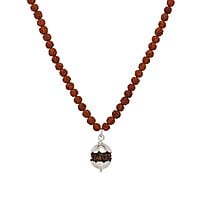 Rudraksha Mala/Chain with Rudraksha Pendent/Dollar