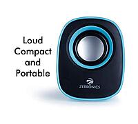 Zebronics Pebble New Speaker: a compact, stylish audio solution with powerful sound, Bluetooth connectivity, and a built-in mic for hands-free calls. Perfect for music lovers!