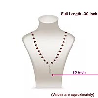 Silver Five Face Rudraksha Mala with Murugan Pendant