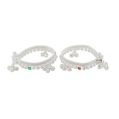 silver Blow and Silver Baby Anklet/Payal set silver Blow and Silver Baby Anklet/Payal set