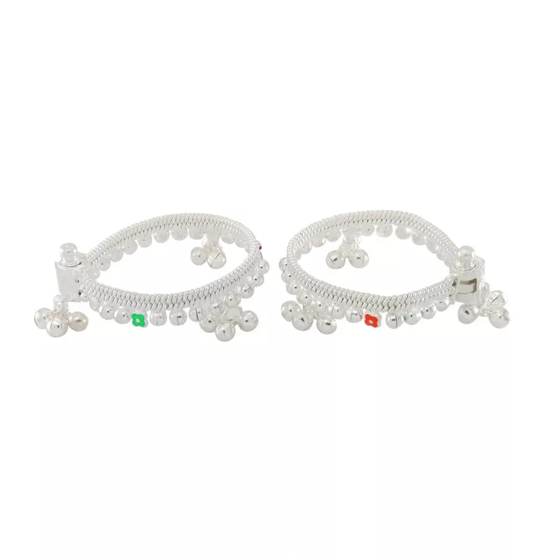 silver Blow and Silver Baby Anklet/Payal set