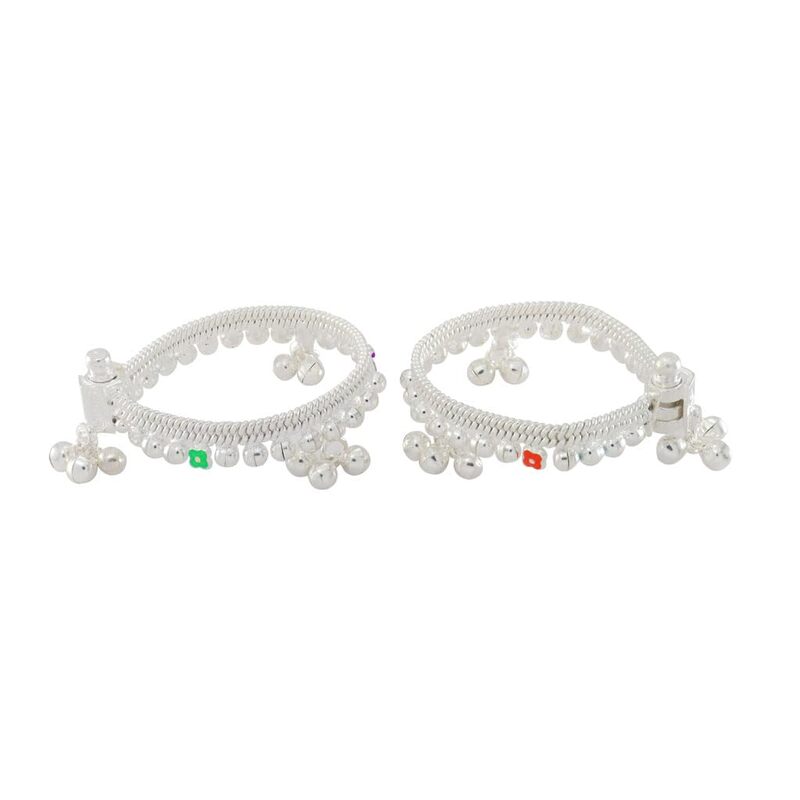 silver Blow and Silver Baby Anklet/Payal set