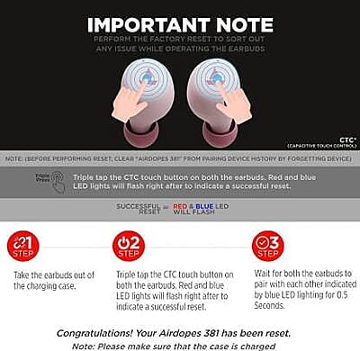 boAt Airdopes 381 Pink boAt Airdopes 381 Pink