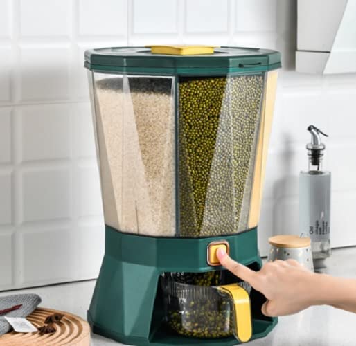 Kitchen Grain Bucket-Peacock green