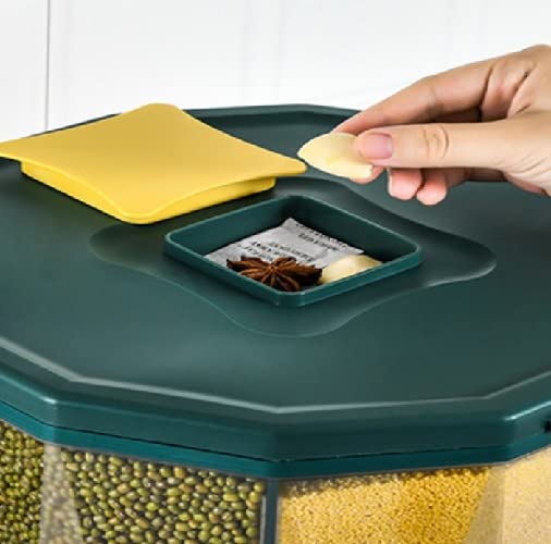 Kitchen Grain Bucket-Peacock green