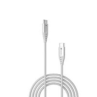 POR 1647 Konnect C1 C-C – 20W USB-C to USB-C Braided Cable | 1M | White | 06 Months
