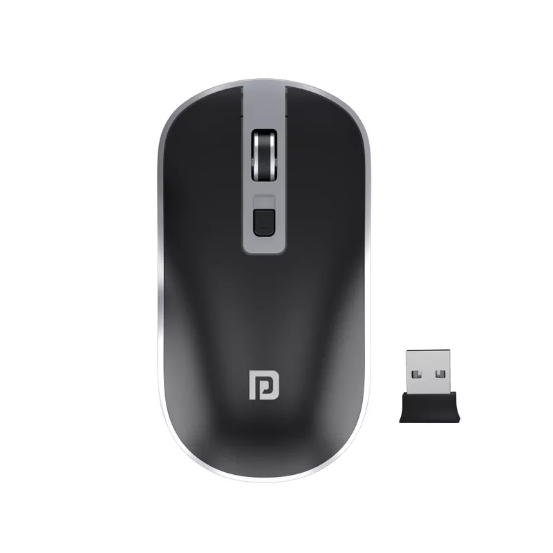Portronics Toad 14 Wireless Mouse – 2.4GHz with USB Nano Dongle | Up to 1400 Adjustable DPI | Dual-Function Scroll Wheel | Laptop, PC & MacBook Compatible | Black