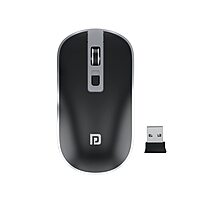 Portronics Toad 14 Wireless Mouse – 2.4GHz | Dual-Function Scroll | Black | 1 Year Warranty