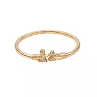 Gold Plated Adjustable Sivanlinga Nandi Kada