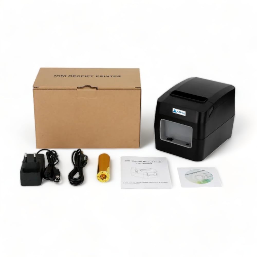 Atpos HL-300 80mm 3 Inch Thermal Receipt Printer | Auto Cutter | USB | USB+BT