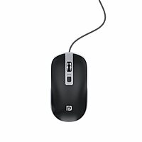 Portronics Toad 21 Wired Optical Mouse – Adjustable DPI | USB Interface | Ergonomic Design | 1.5m Cable | Black | PC & Laptop Mouse